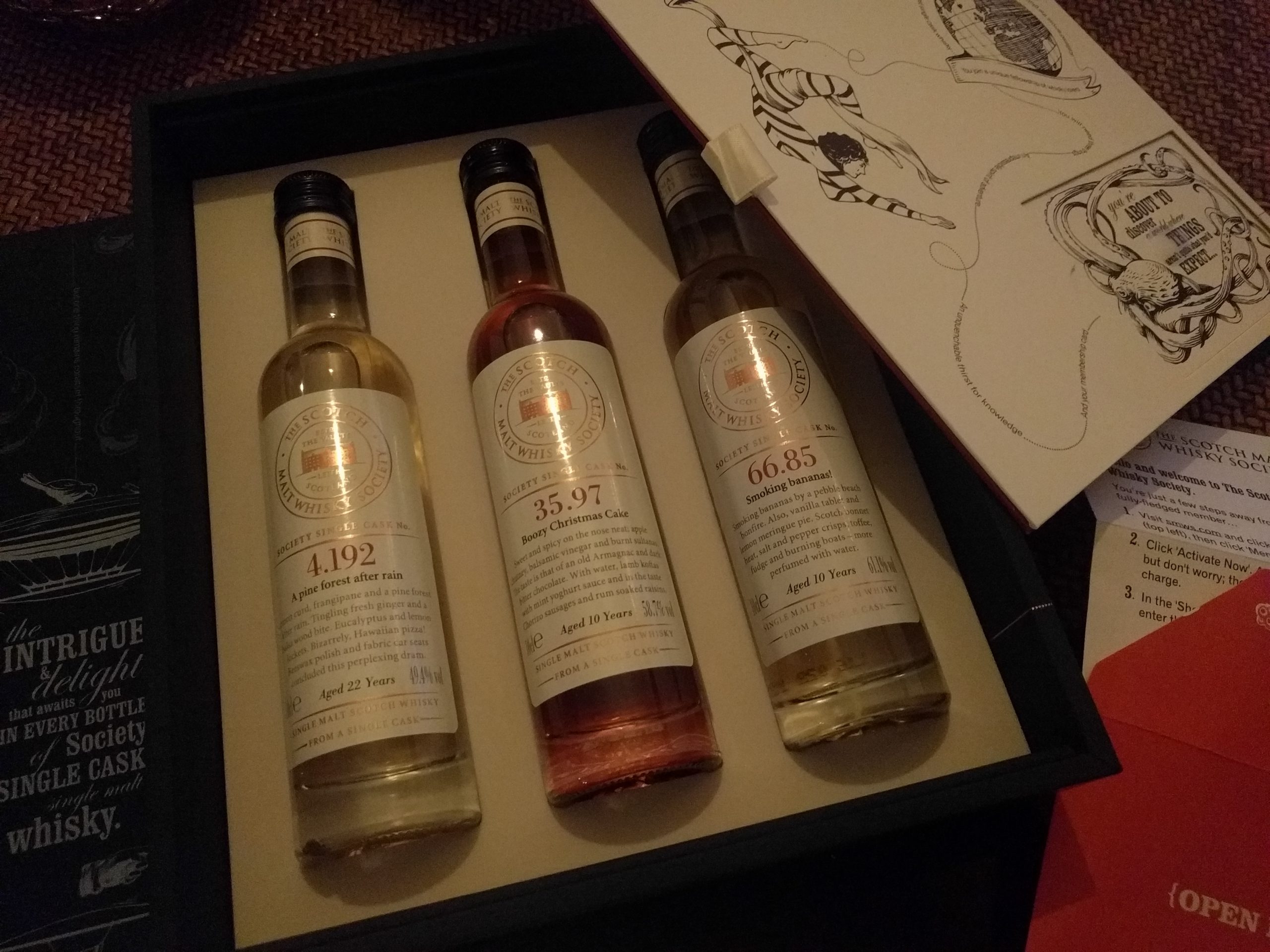 Tasting Notes The Scotch Malt Whisky Society Tasting Kit
